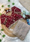 Janvi Fendy Satin Fancy Fabric Wholesale Clothing Distributors In India